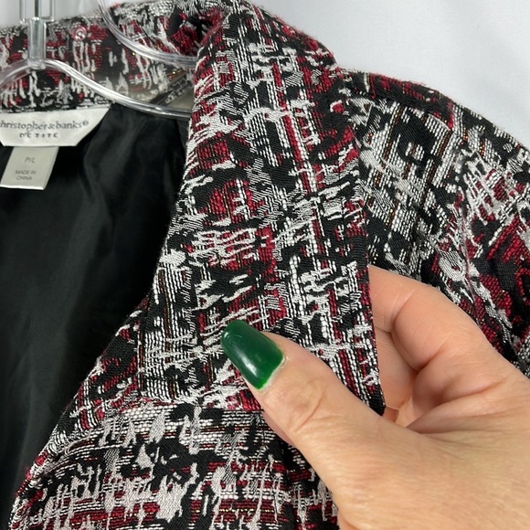 Christopher & Banks open face a-line blazer Sz P/L - Picture 9 of 14